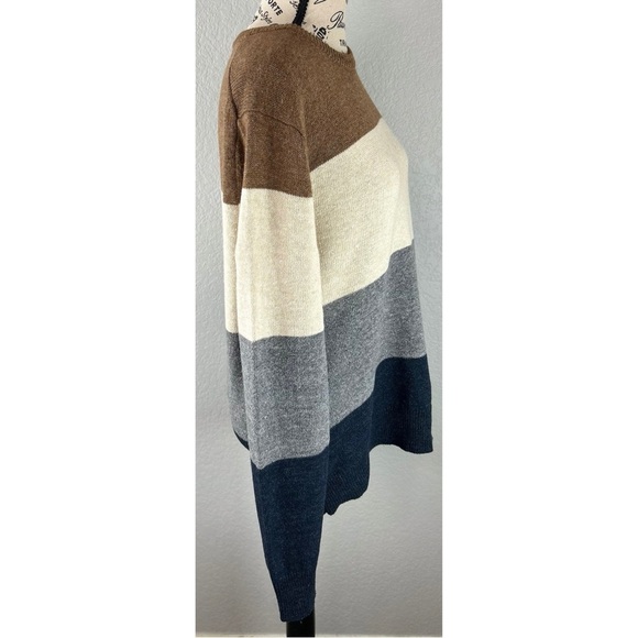 J. Crew Men’s Crewneck Colorblock Wool Blend Pullover Sweater, size Small - Picture 4 of 9